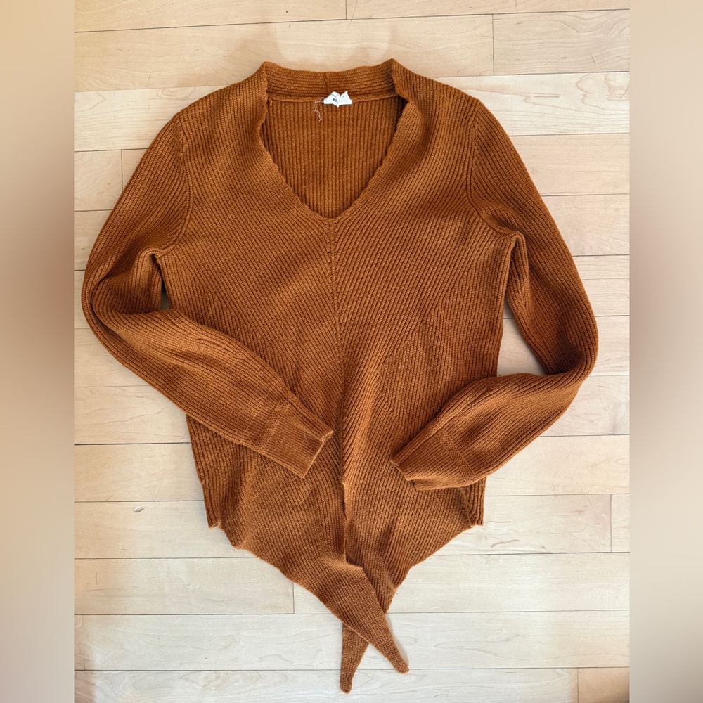 Anthropologie Soft Acrylic Vee Neck Sweater - S